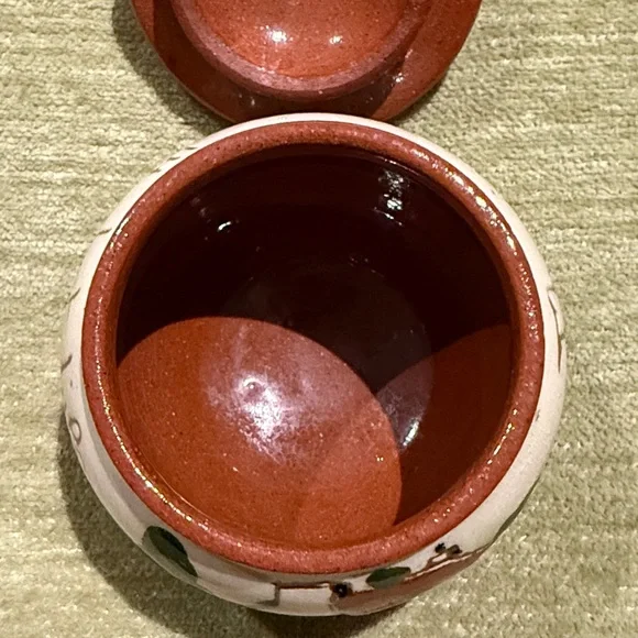 Motto Ware or Cottage Ware Jam Jar / Miniature Sugar Bowl Torquay Devon England - Picture 9 of 11